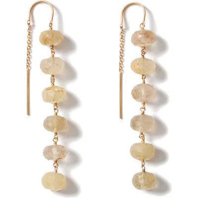 Chan Luu Semiprecious Stone Linear Drop Earrings In Gold