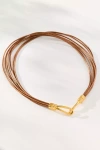 Chan Luu Severine Collar Necklace In Brown