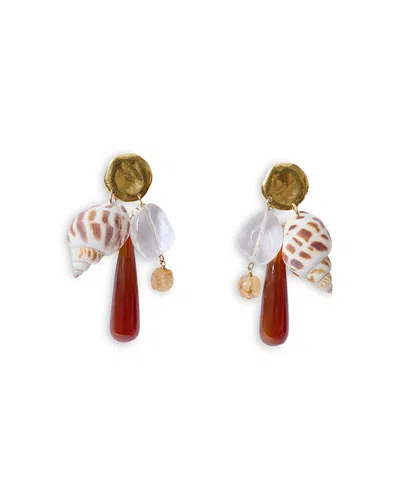 Chan Luu Shore Gemstone Charm Drop Earrings In Multi