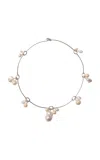 Chan Luu Silver-plated Pearl Necklace In White