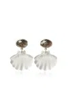 Chan Luu Sterling Silver Quartz Earrings In Black