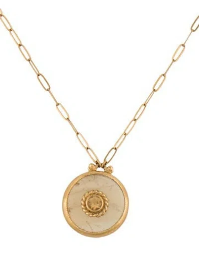 Pre-owned Chan Luu Stone & Crystal Pendant Necklace, 19" In Multicolor