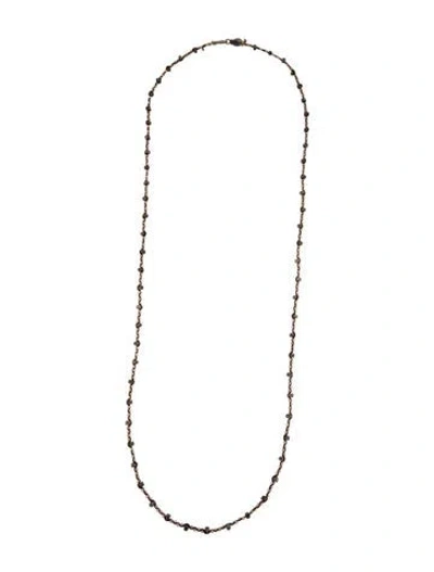 Pre-owned Chan Luu Stone Bead Strand Necklace, 36.5" In Brown