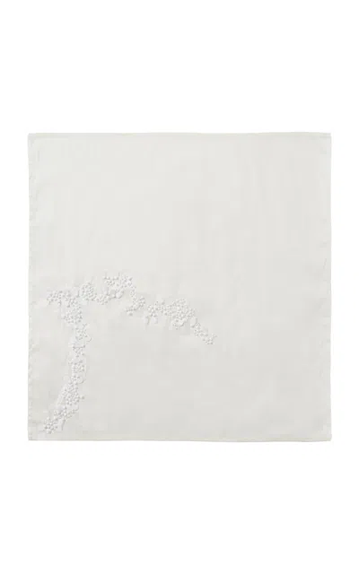 Chan Luu Techno Taffeta Bandana In White