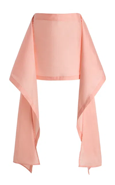 Chan Luu Techno Taffeta Basset Hound Mini Skirt In Pink