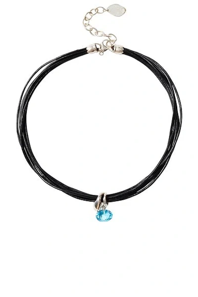 Chan Luu Topaz Pendant Necklace In Blue