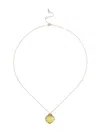 CHAN LUU WOMEN'S 14K YELLOW GOLD, .03 TCW DIAMOND & LEMON TOPAZ PENDANT NECKLACE