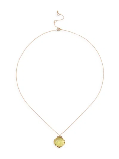 Chan Luu Women's 14k Yellow Gold, .03 Tcw Diamond & Lemon Topaz Pendant Necklace
