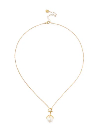 Chan Luu Women's 18k-gold-plated & Baroque Pearl Talon Pendant Necklace In Grey