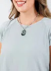 Chan Luu Women's Angel Abalone Pendant Necklace In Silver In Metallic