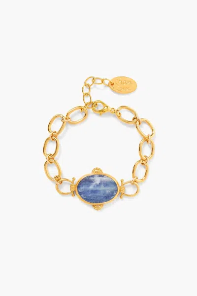 Chan Luu Women's Bezel Wrapped Kyanite Bracelet In Gold