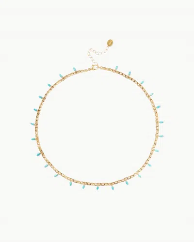 Chan Luu Women's Celeste Necklace In Turquoise In Gold