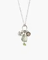 Chan Luu Women's Cici Frog Charm Necklace In Silver In Metallic