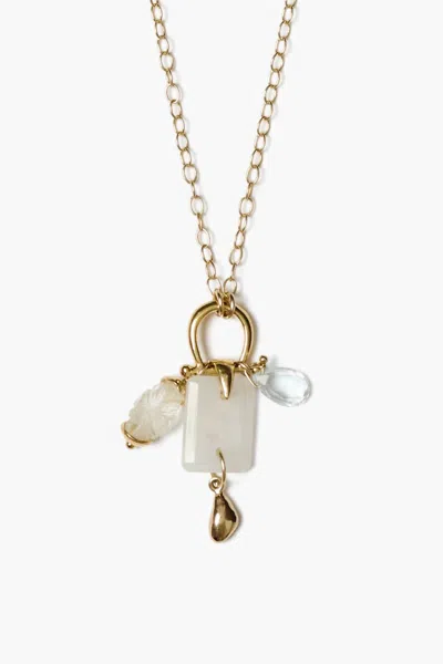 Chan Luu Women's Cici Moonstone Charm Necklace In Gold