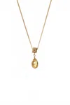 Chan Luu Women's Dewdrop Necklace In Citrine In Multi