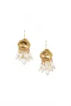 Chan Luu Women's Drop Earring In White Pearl In Gold