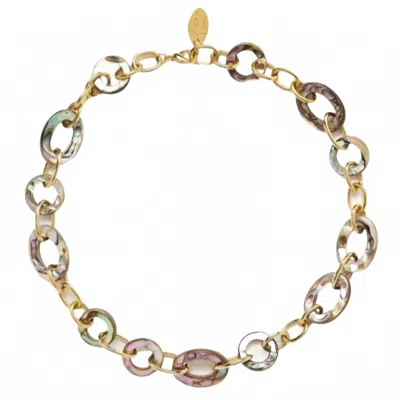 Chan Luu Women's Mariner Chain Link Necklace In Gold In Multi