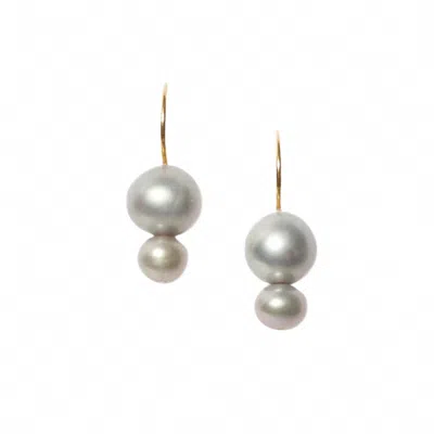 Chan Luu Women's Phoebe Drop Earrings In Grey Pearl In Multi