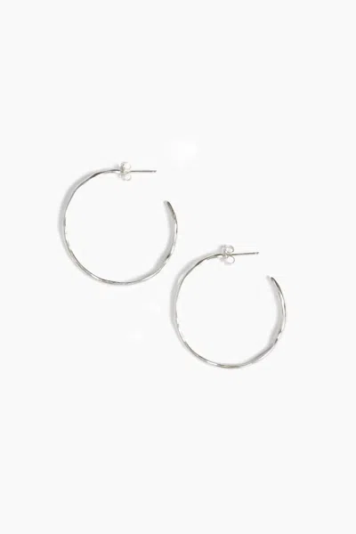 Chan Luu Women's Wave Hoop Earrings In Silver In Metallic