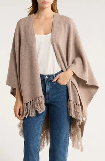 Chan Luu Wool & Cashmere Ruana In Brown