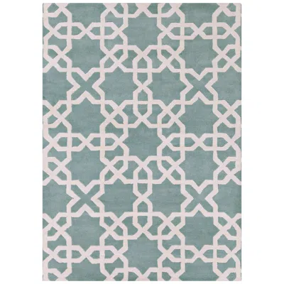 Chandra Davin Dav25800 7'x10' Mint Wool Area Rug