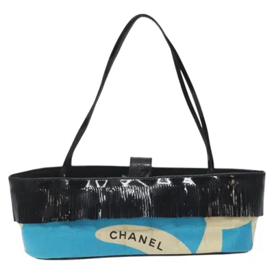 Pre-owned Chanel - Canvas Shoulder Bag () In Blue
