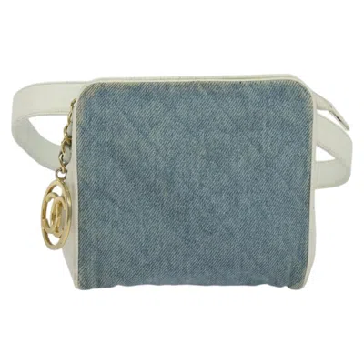 Pre-owned Chanel - Jeans Shoulder Bag () In Blue