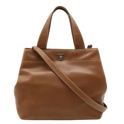 Pre-owned Chanel - Pony-style Calfskin Shoulder Bag () In Brown
