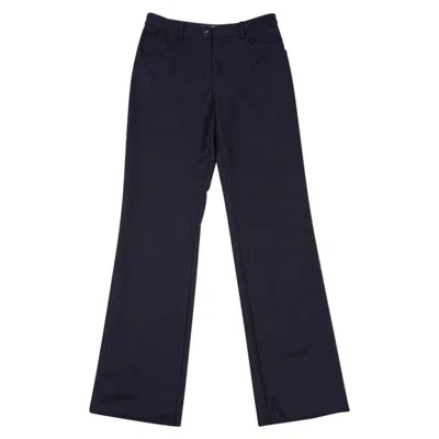 Pre-owned Chanel 04a Pant Black Wool / Cashmere 36 / 4