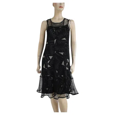Pre-owned Chanel 05a Fall 2005 Runway 2 Piece Dress 40 Mint In Black