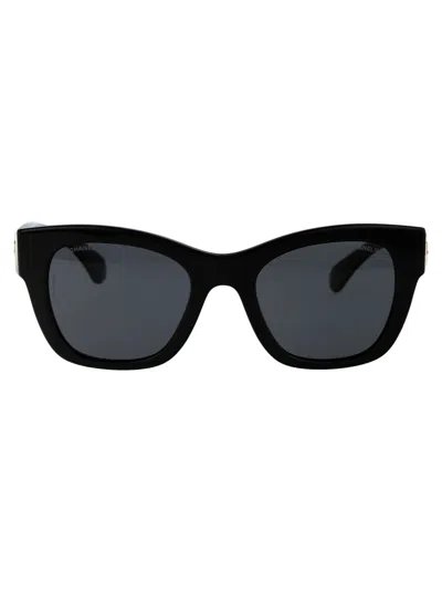 Pre-owned Chanel 0ch5478 Sunglasses In C501s4 Black