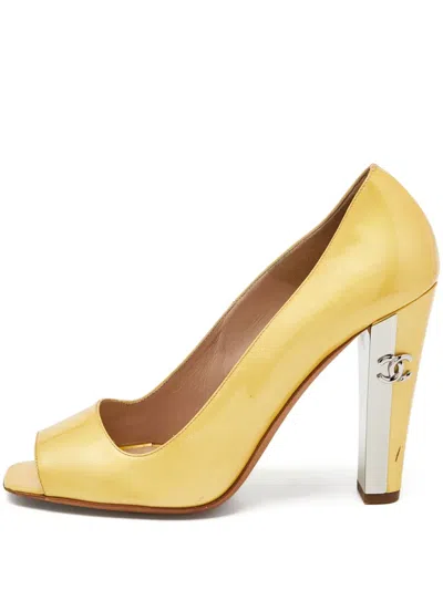 Pre-owned Chanel 105mm Patent-finish Pumps
