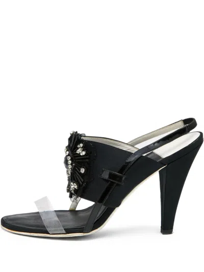 Pre-owned Chanel 110mm Crystal-embellished Sandals