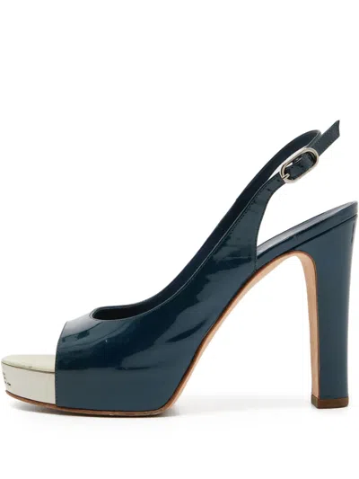Pre-owned Chanel 110mm Patent-leather Sandals