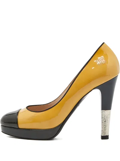 Pre-owned Chanel 110mm Patent Pumps