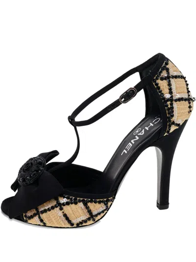 Pre-owned Chanel 110mm Tweed Pumps