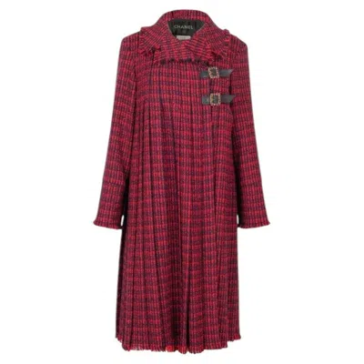Pre-owned Chanel 11k$ New Paris / Edinburgh Runway Tweed Coat 36 Fr In Brown