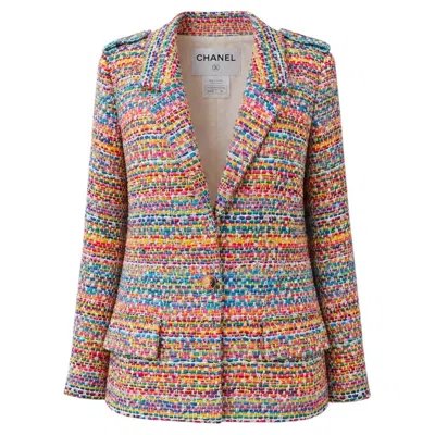Pre-owned Chanel 11k$ Paris / Seoul Vibrant Lesage Tweed Jacket 36 Fr In Brown