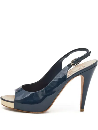 Pre-owned Chanel 120mm Leather Slingback Pumps
