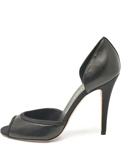 Pre-owned Chanel 120mm Peep-toe Pumps