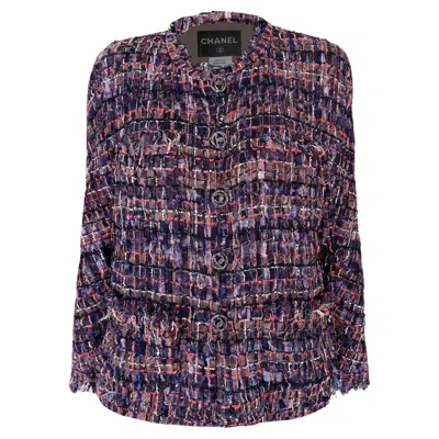 Pre-owned Chanel 13k$ Beige Ribbon Tweed Jacket 42 Fr In Brown