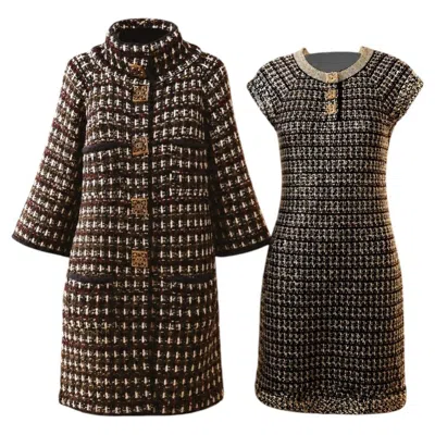 Pre-owned Chanel 15k$ Paris / Byzance Museum Level Collectible Suit 36 Fr In Black