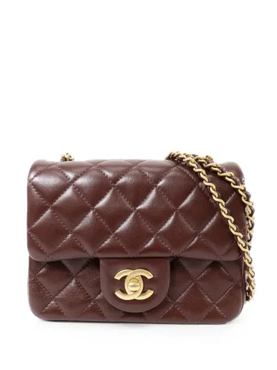 Pre-owned Chanel 17 Cc Turn-lock Shoulder Bag In Brown