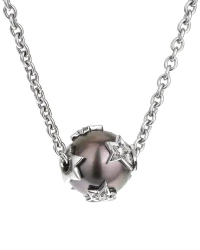 Pre-owned Chanel 18k 0.25 Ct. Tw. Diamond Necklace (authentic )
