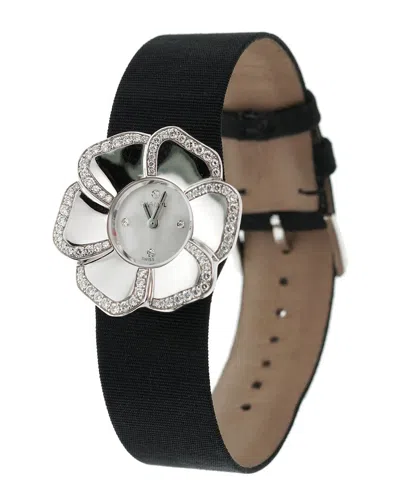 Chanel 18k 1.20 Ct. Tw. Diamond Camellia Watch Circa 2000s (authentic Pre-loved) In Multi