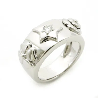 Pre-owned Chanel (18k) Band Ring () In Silver