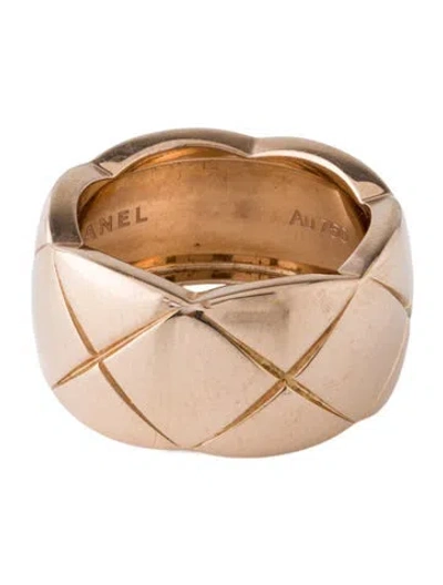Pre-owned Chanel 18k Coco Crush Ring In Multi