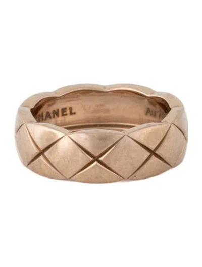 Pre-owned Chanel 18k Coco Crush Ring In Multi