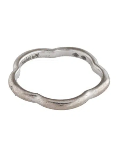 Pre-owned Chanel 18k Diamond Camelia Band In Multi