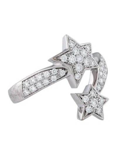 Pre-owned Chanel 18k Diamond Comète Géode Ring In Multi